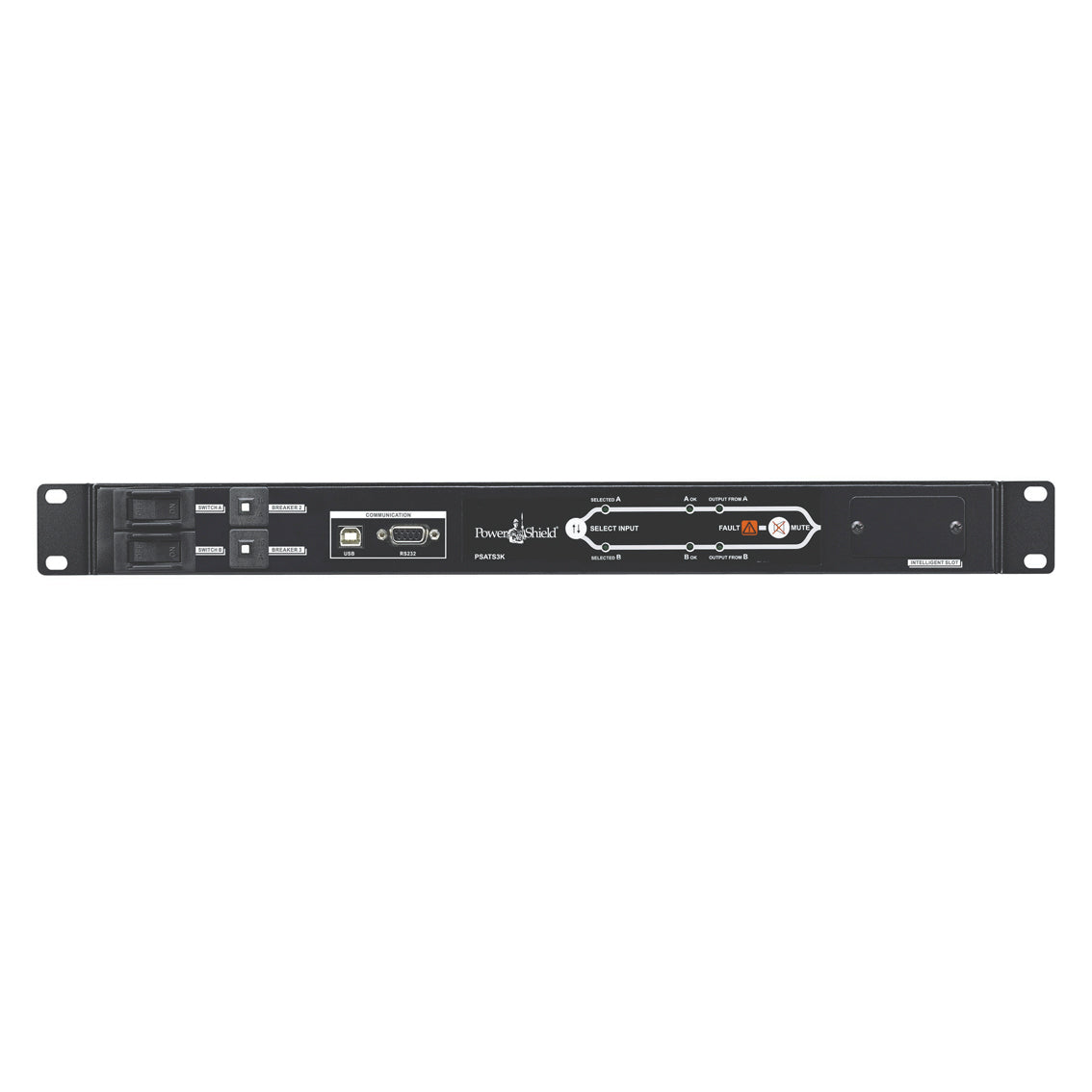 PowerShield Rack ATS 3kVA, Dual 15A C20 inputs, 1 x C19, 8 x C13 outputs, ensures reliable power switching PowerShield Rack ATS 3kVA, Dual 15A C20 inputs, 1 x C19, 8 x C13 outputs, ensures reliable power switching